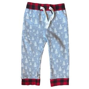 Mud Pie gray and Red Plaid Baby pants